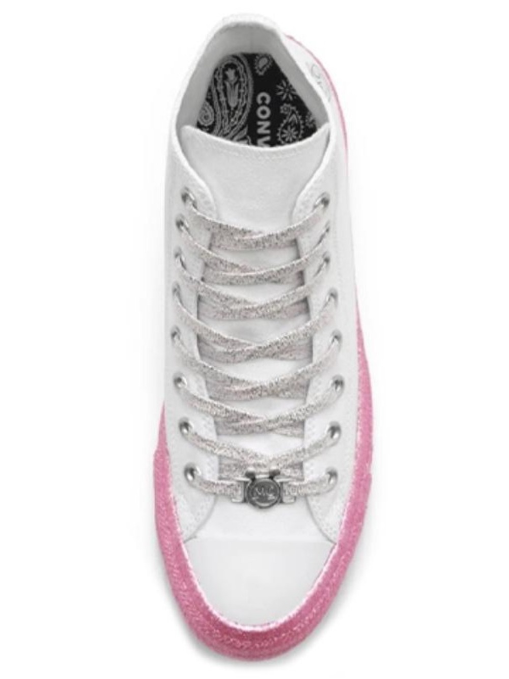 Converse x Miley Cyrus Chuck
Taylor All Star Hi Glitter Woman size 8.5, man 6.5